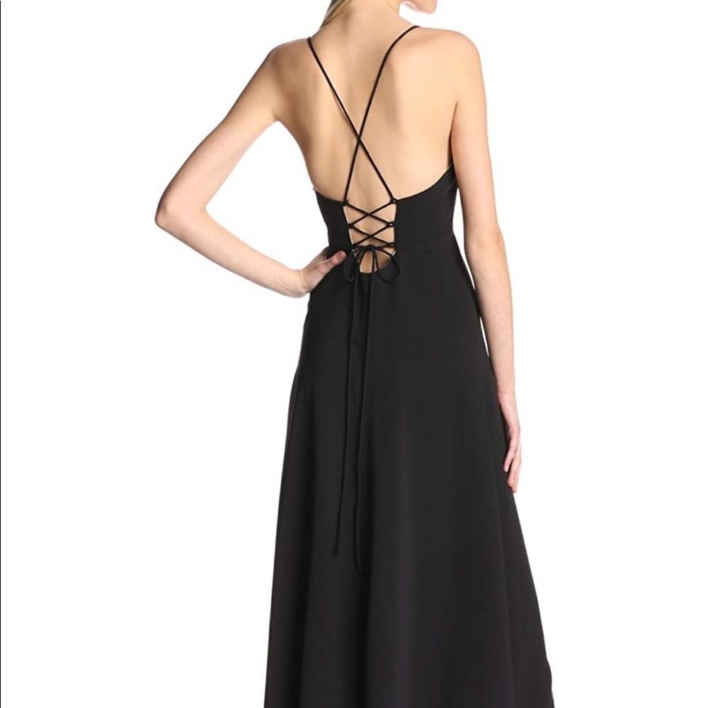 Jill Stuart Two Ply Cami Tie Back Hi Low Dress - Picture 3 of 9